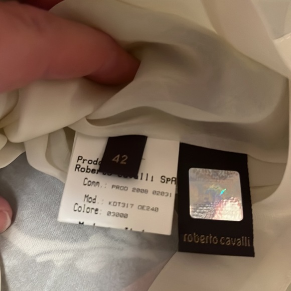 Roberto Cavalli 100% silk skirt made in Italy sized IT42/US 6 - Picture 7 of 9